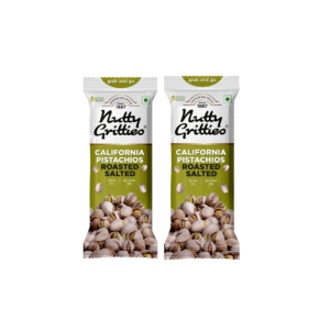 NUTTY GRITTIES DRY FRUIT ROASTED&SALTED CALIFORNIA PISTACHIO 35GM