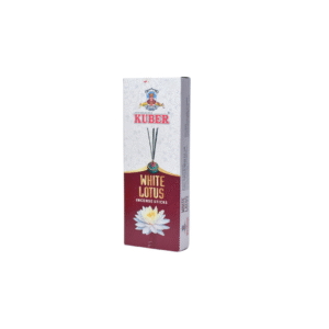 KUBER DHOOP WHITE LOTUS AGARBATTI 50GM