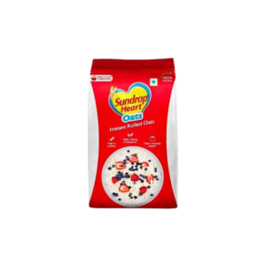 SUNDROP HEART INSTANT ROLLED PLAIN OATS 500G