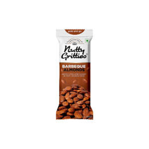 NUTTY GRITTIES DRY FRUIT ROASTED BARBEQUE ALMONDS 40GM