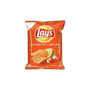 LAYS CHIPS POTATO HOT &SWEET CHILLI 52G