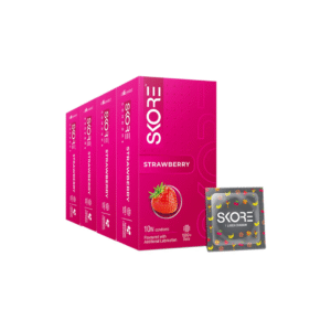 SKORE STRAWBERRY CONDOMS 10N
