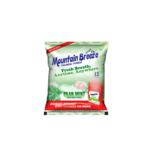 MOUNTAIN BREEZE SUGAR FREE PAANMINT FRESH BREATH STRIPS 18PC