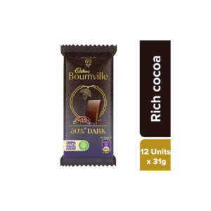 BOURNVILLE CHOCOLATE 50% DARK 31G