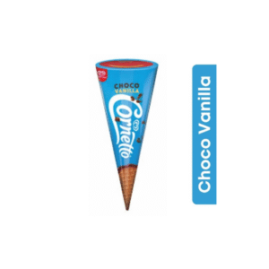 KWALITY WALLS ICE CREAM CORNETTO CHOCO VANILLA CONE 105ML