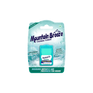 MOUNTAIN BREEZE CHEWING GUM SUGAR FREE SPEAREMINT STRIPS 24PC